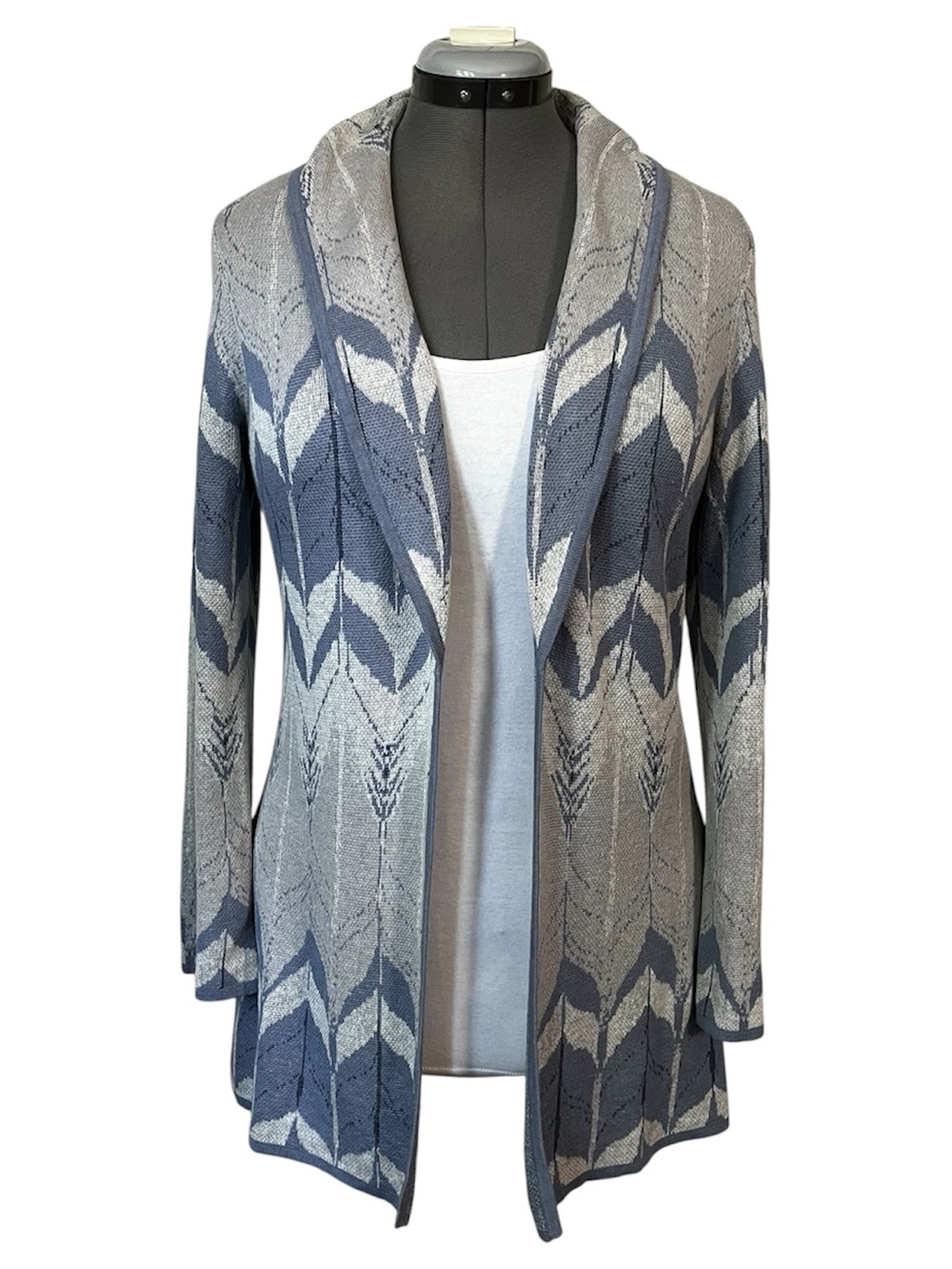 Pendleton linen blend open front cardigan M